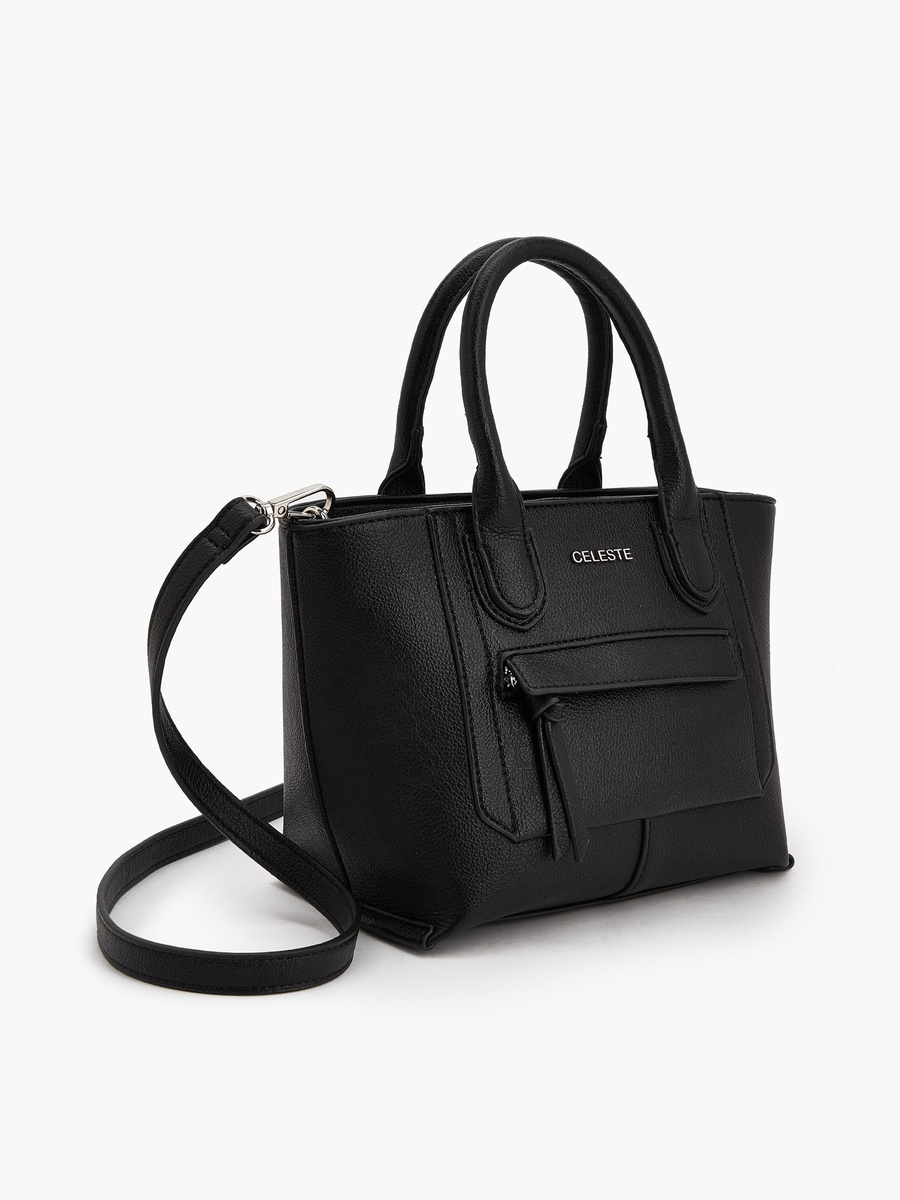 Textured Tote Bag with Double Handle