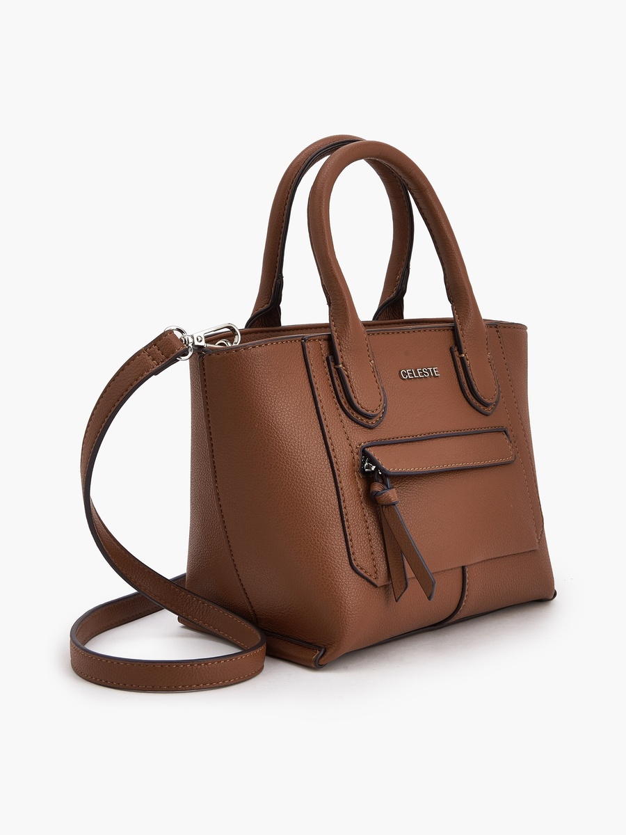 Textured Tote Bag with Double Handle