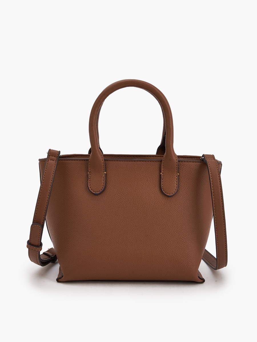 Textured Tote Bag with Double Handle
