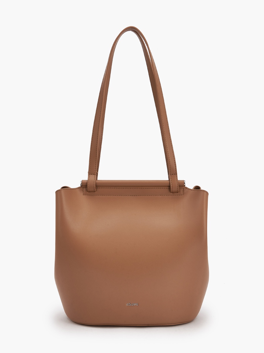 Solid Shoulder Bag with Double Handle
