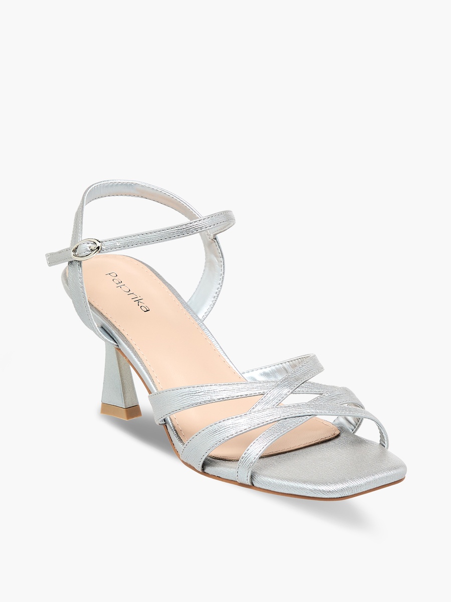Women Flared Heel Strap Sandals
