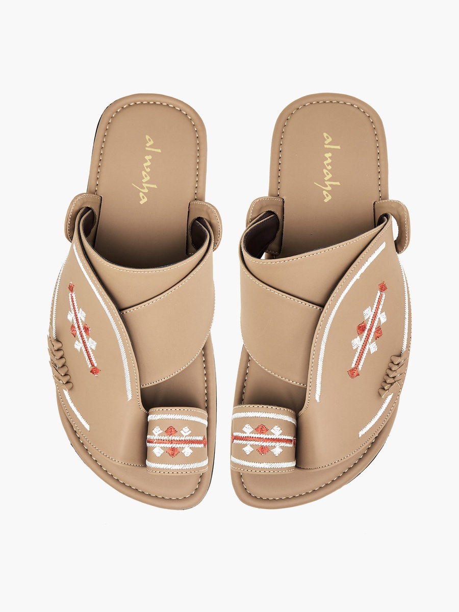 Men Embroidered Arabic Sandals