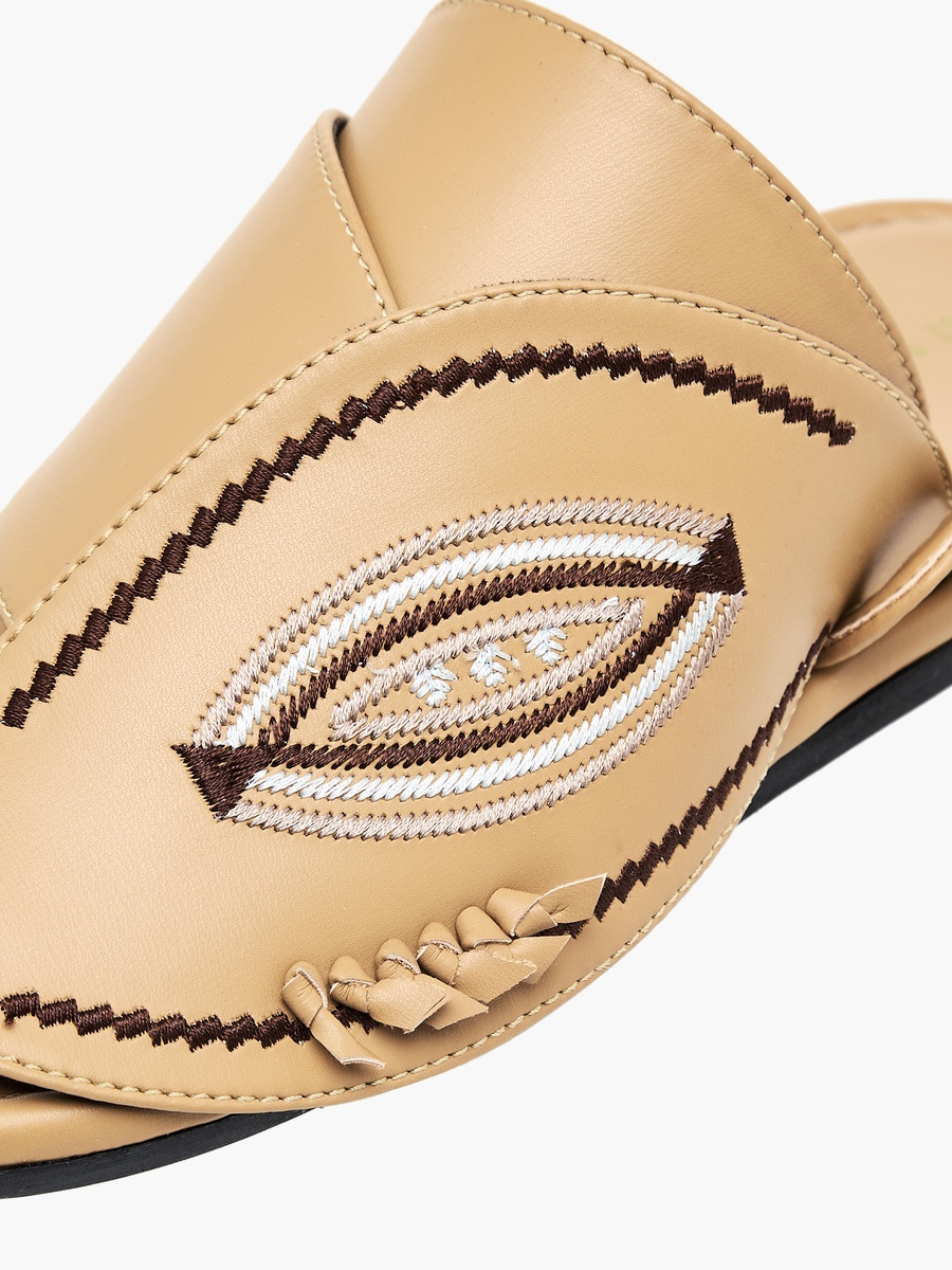 Men Embroidered Arabic Sandals