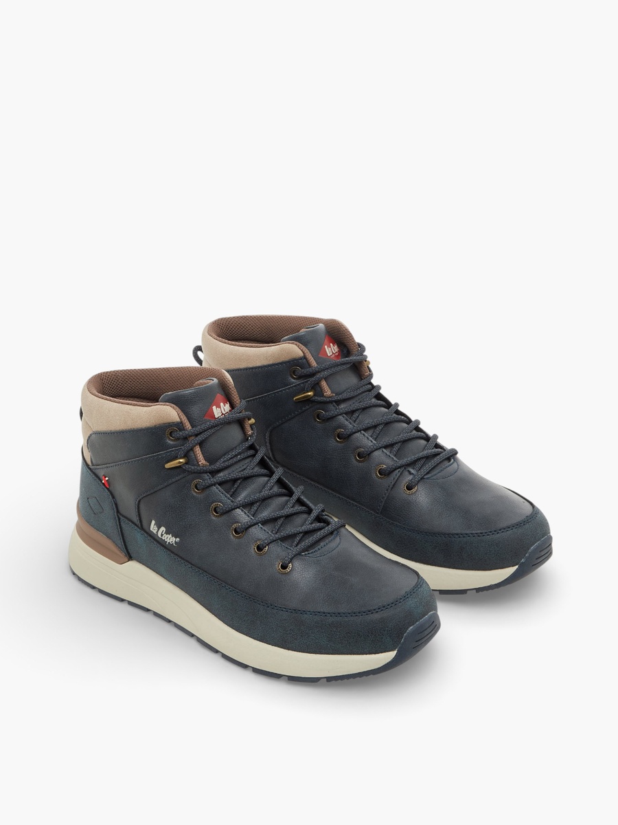 Men Panelled Ankle Boots