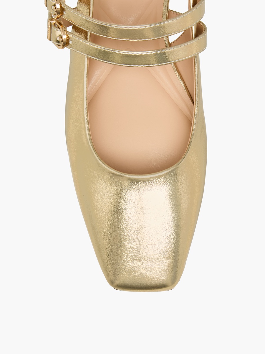 Women Buckle Accent Strap Shoes