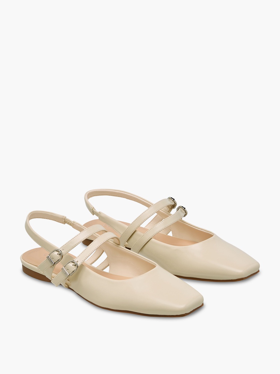 Women Buckle Accent Strap Shoes