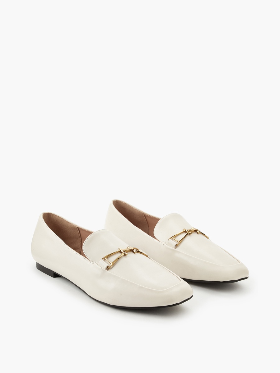 Women Metal Accent Loafers