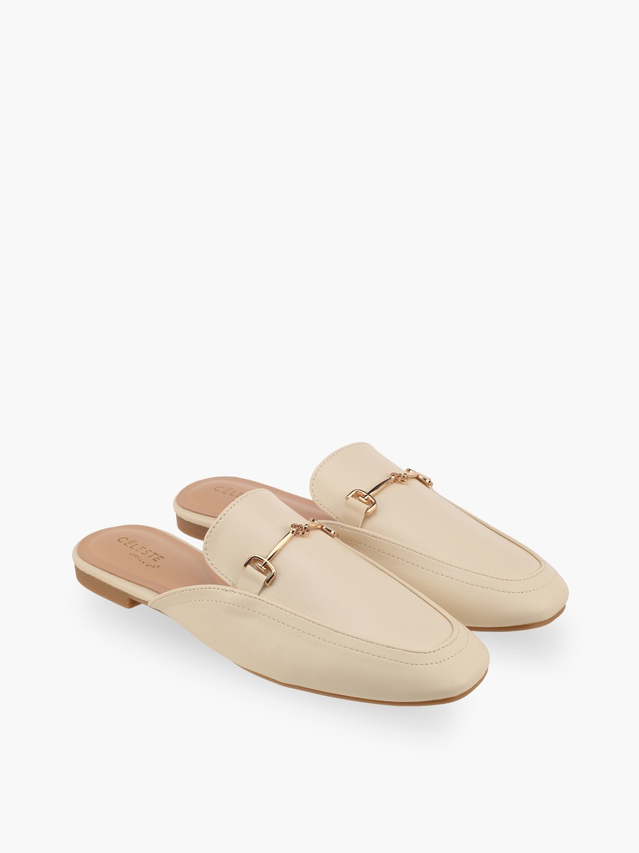 Women Metal Detail Mules
