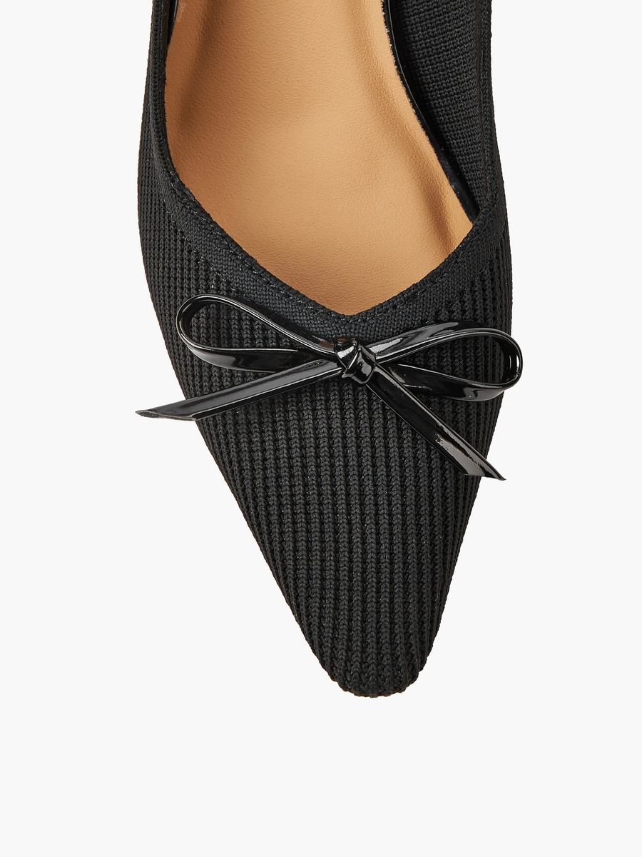 Women Slingback Flared Heel Shoes