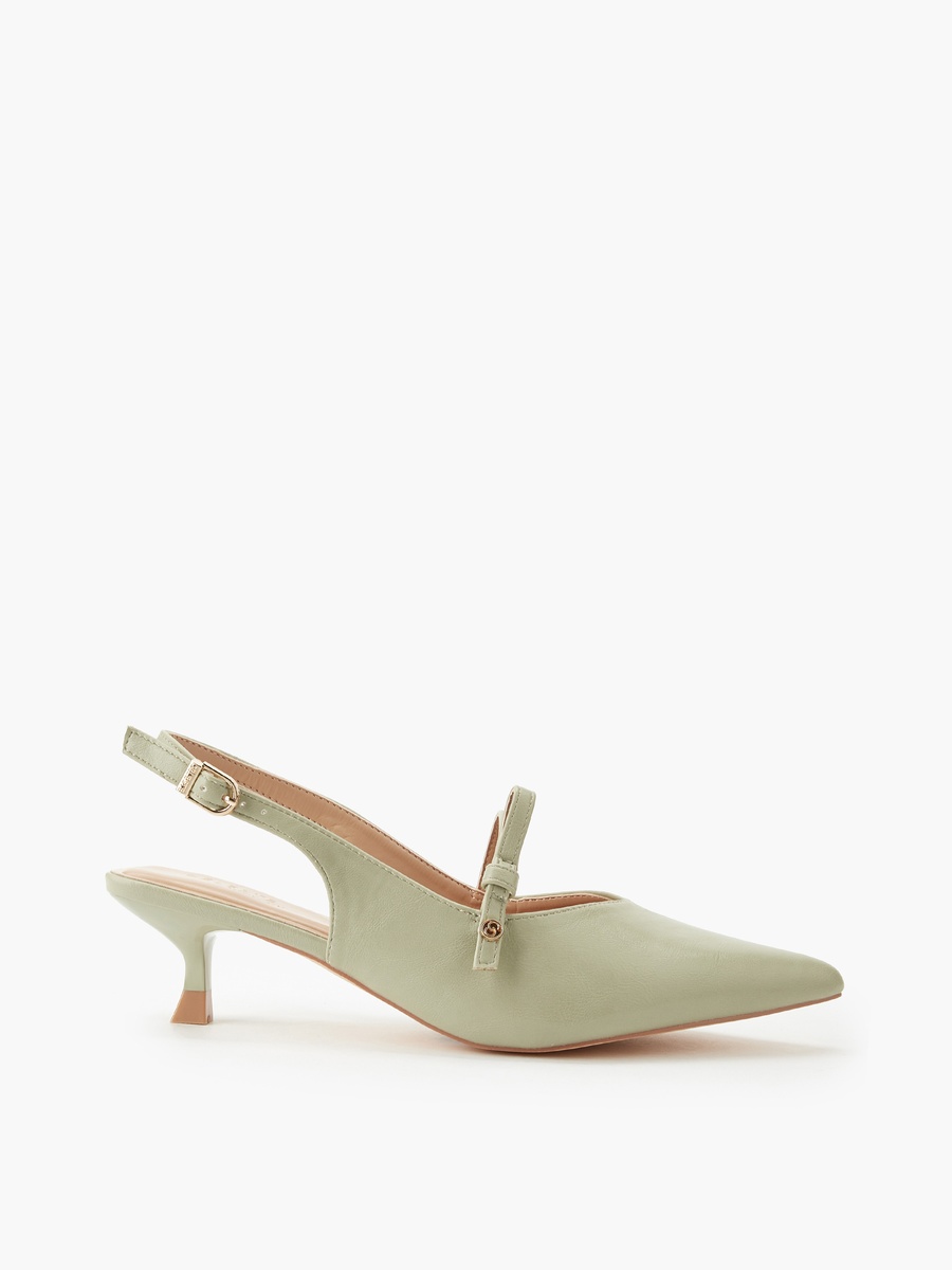 Women Pointed Toe Kitten Heel Shoes