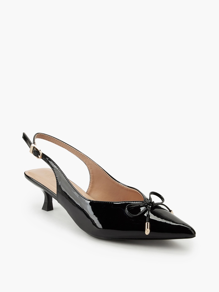 Women Bow Detail Kitten Heel Shoes