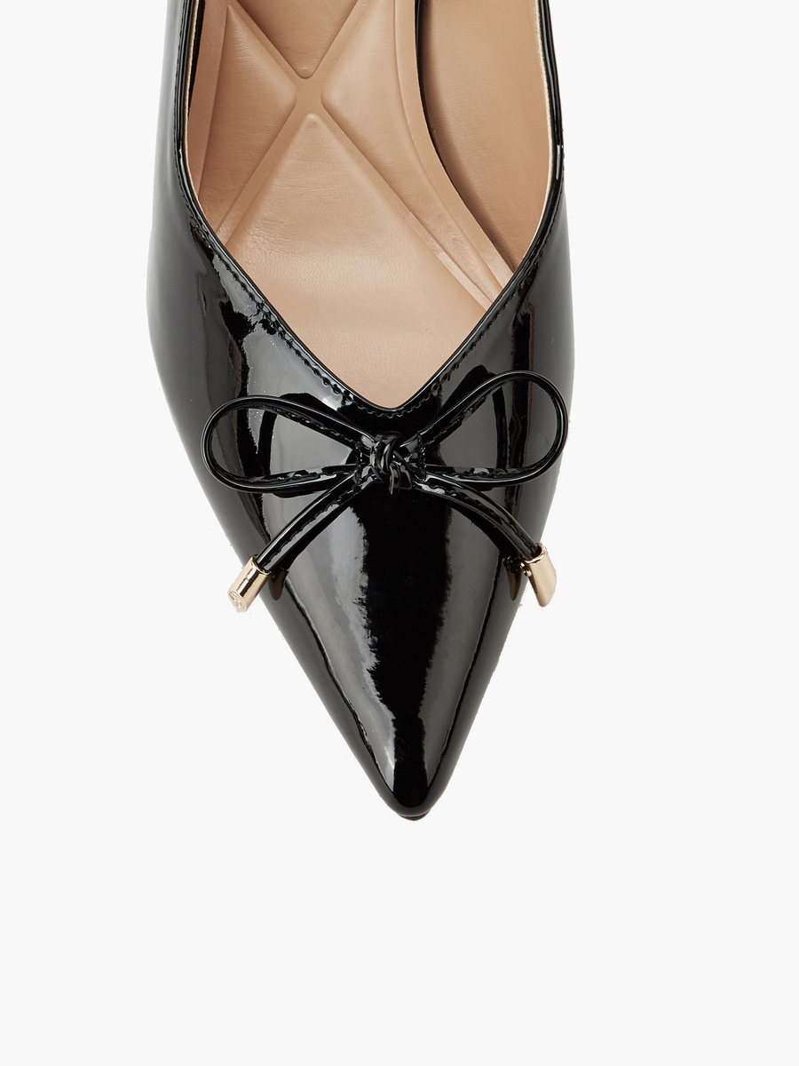 Women Bow Detail Kitten Heel Shoes