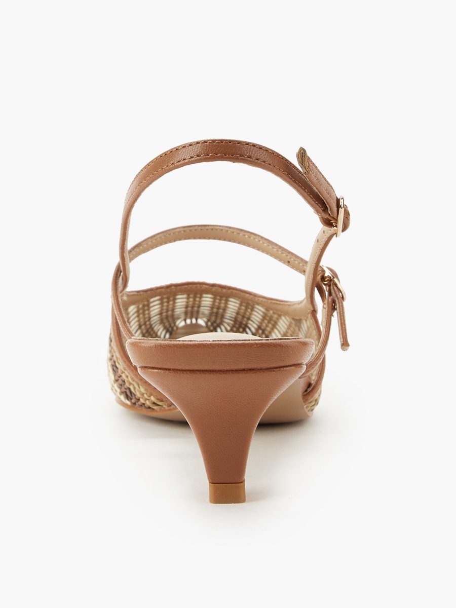 Women Textured Kitten Heel Shoes