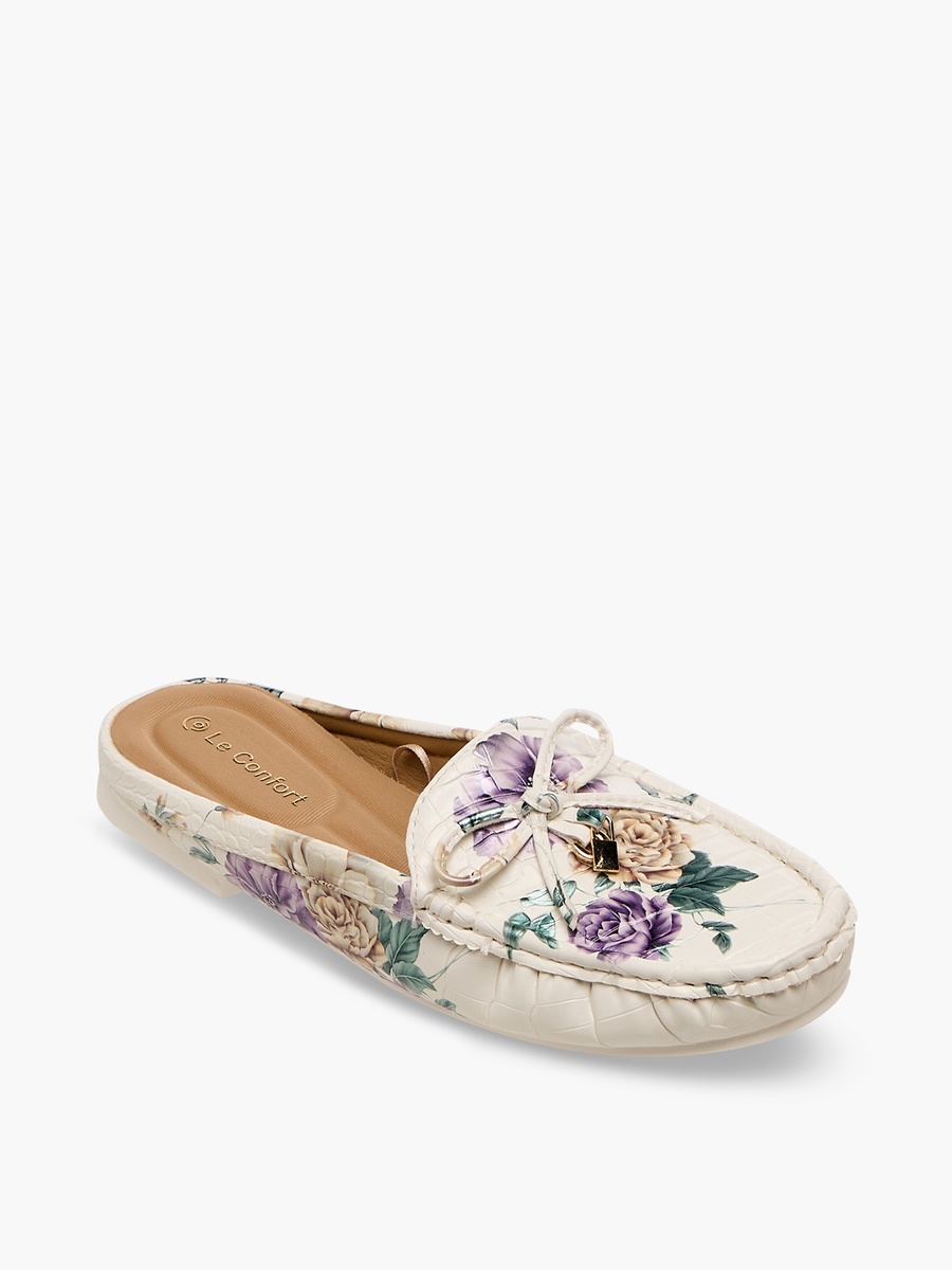 Bow Accent Slip-On Mules