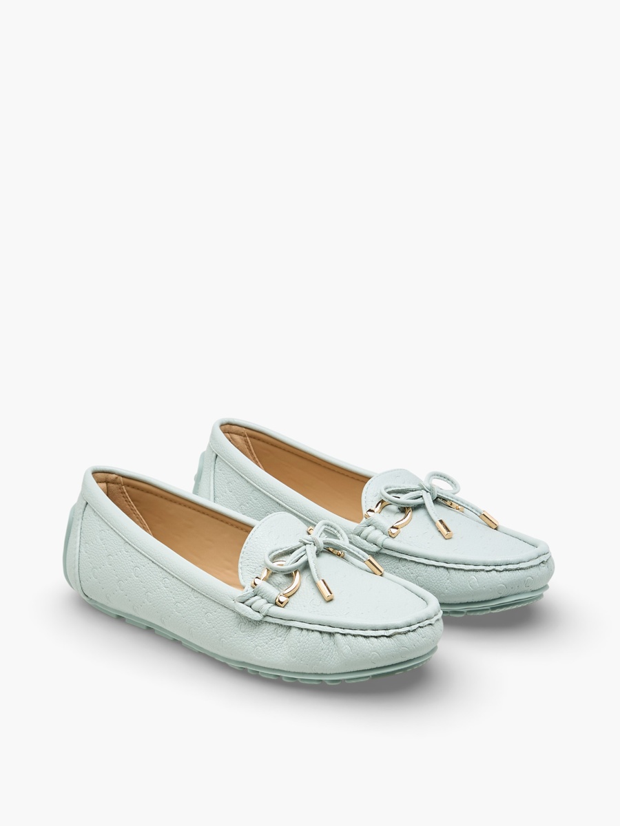 Women Bow Accent Slip-On Loafers