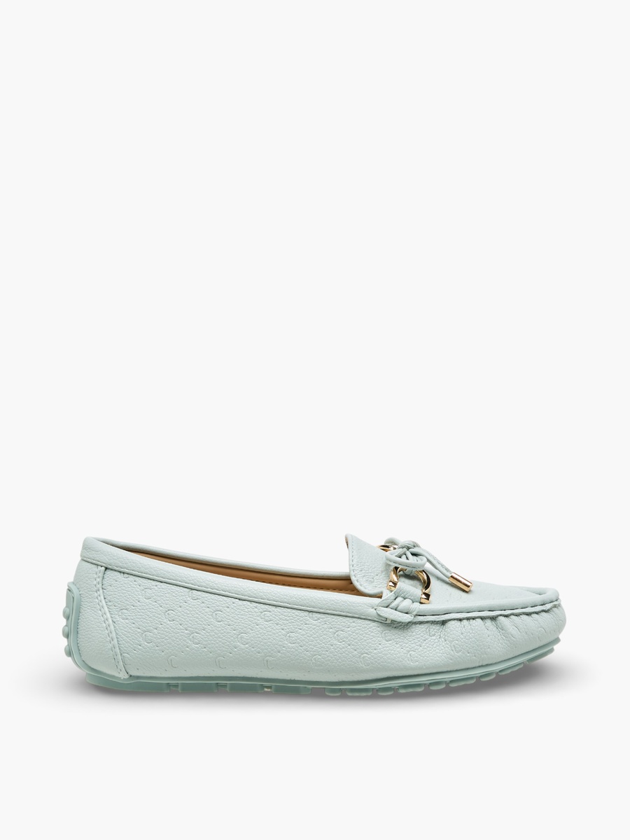 Women Bow Accent Slip-On Loafers
