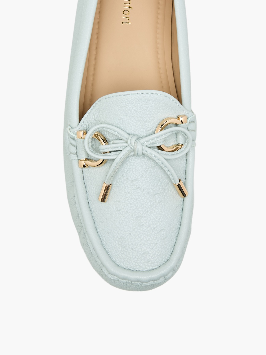 Women Bow Accent Slip-On Loafers