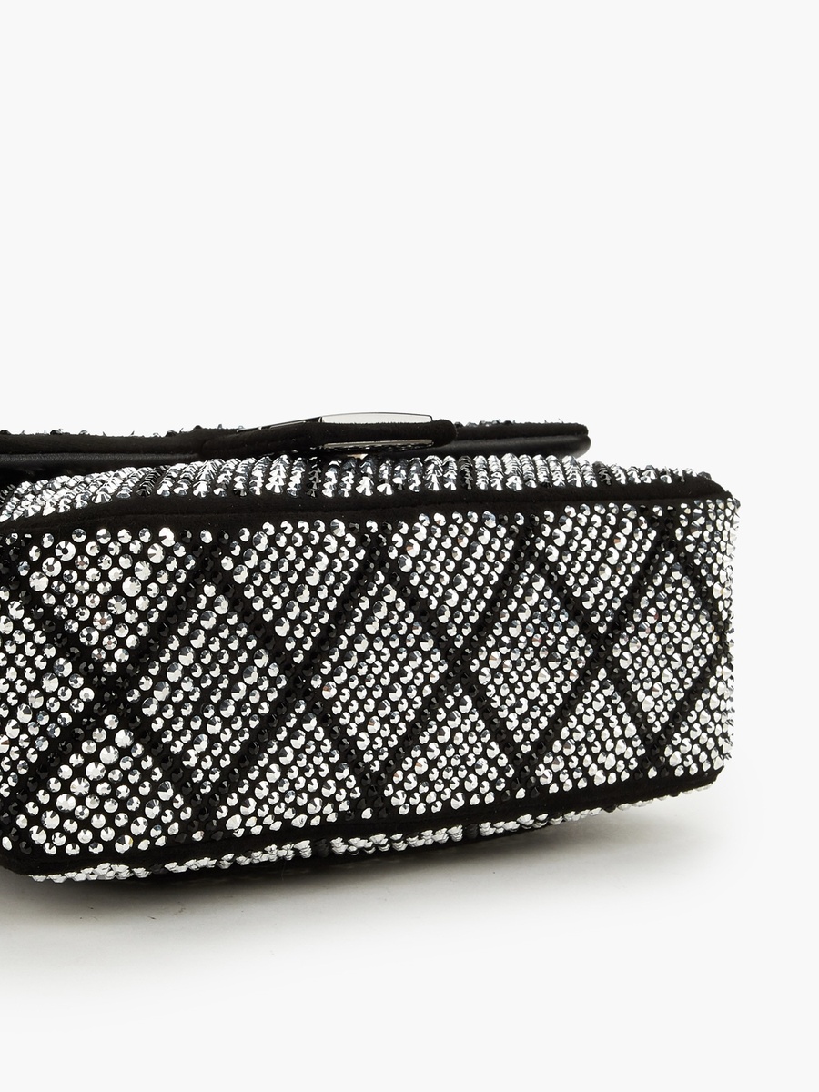 Embellished Crossbody Bag with Chain Strap