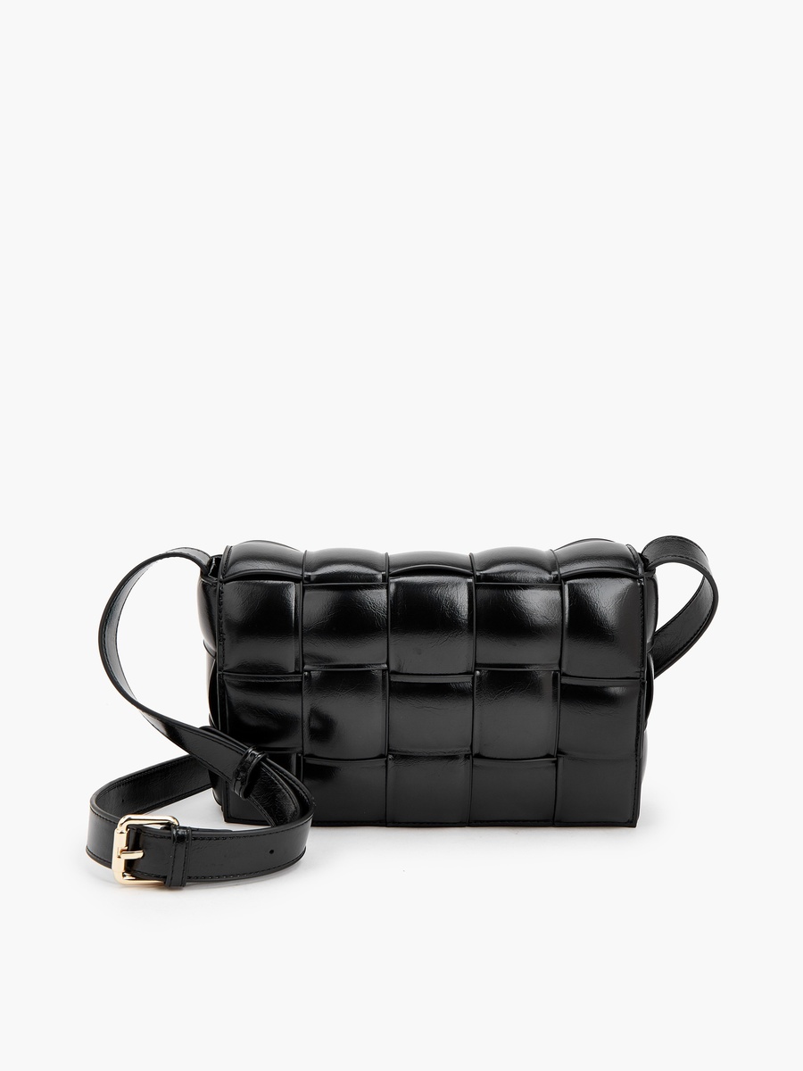 Quilted Crossbody Bag with Adjustable Strap
