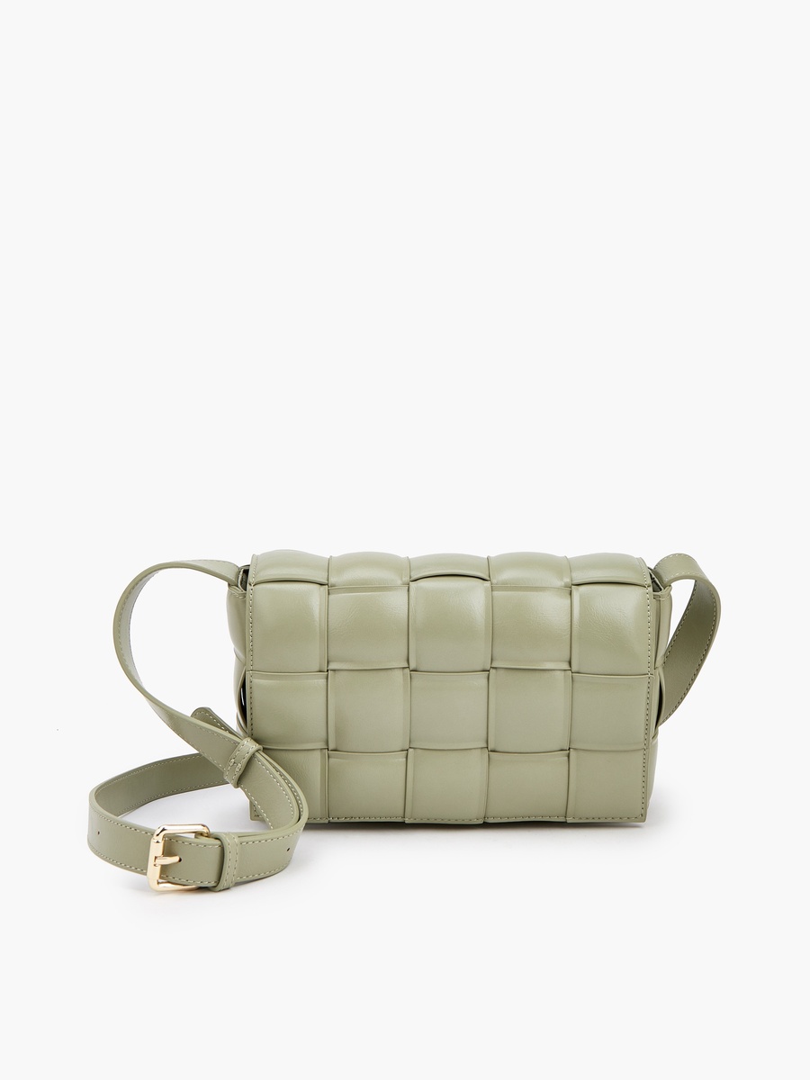 Quilted Crossbody Bag with Adjustable Strap