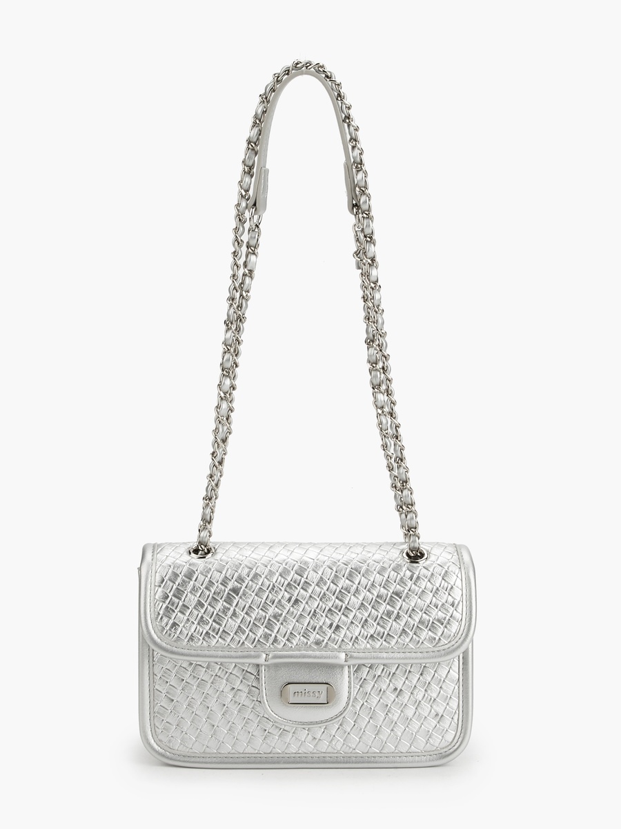 Weave Quilted Crossbody Bag with Handles