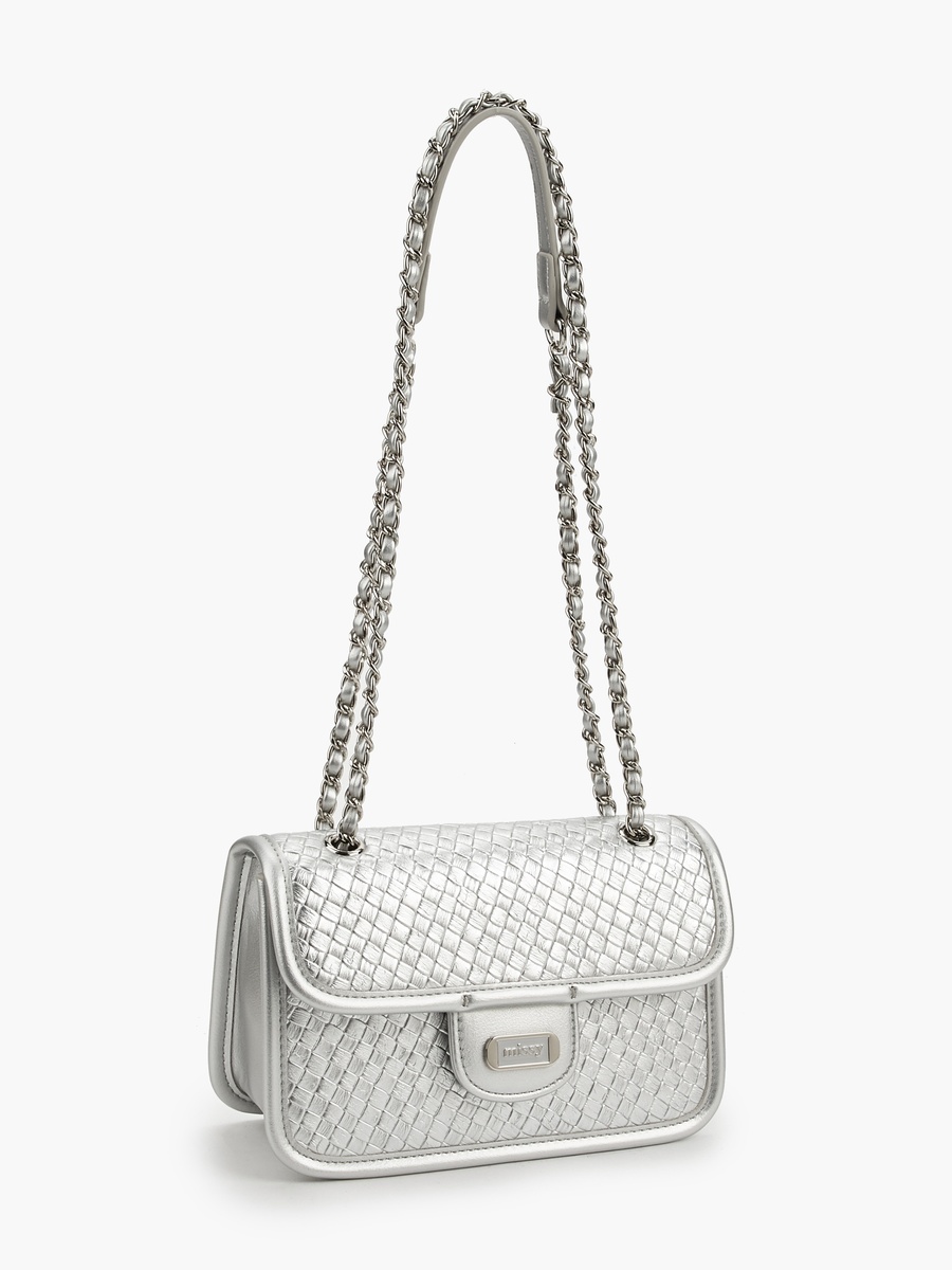 Weave Quilted Crossbody Bag with Handles