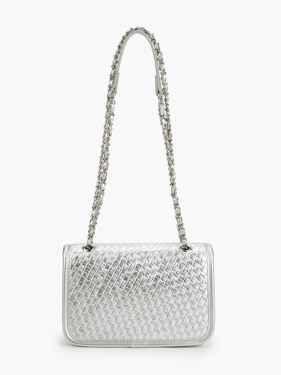 Weave Quilted Crossbody Bag with Handles