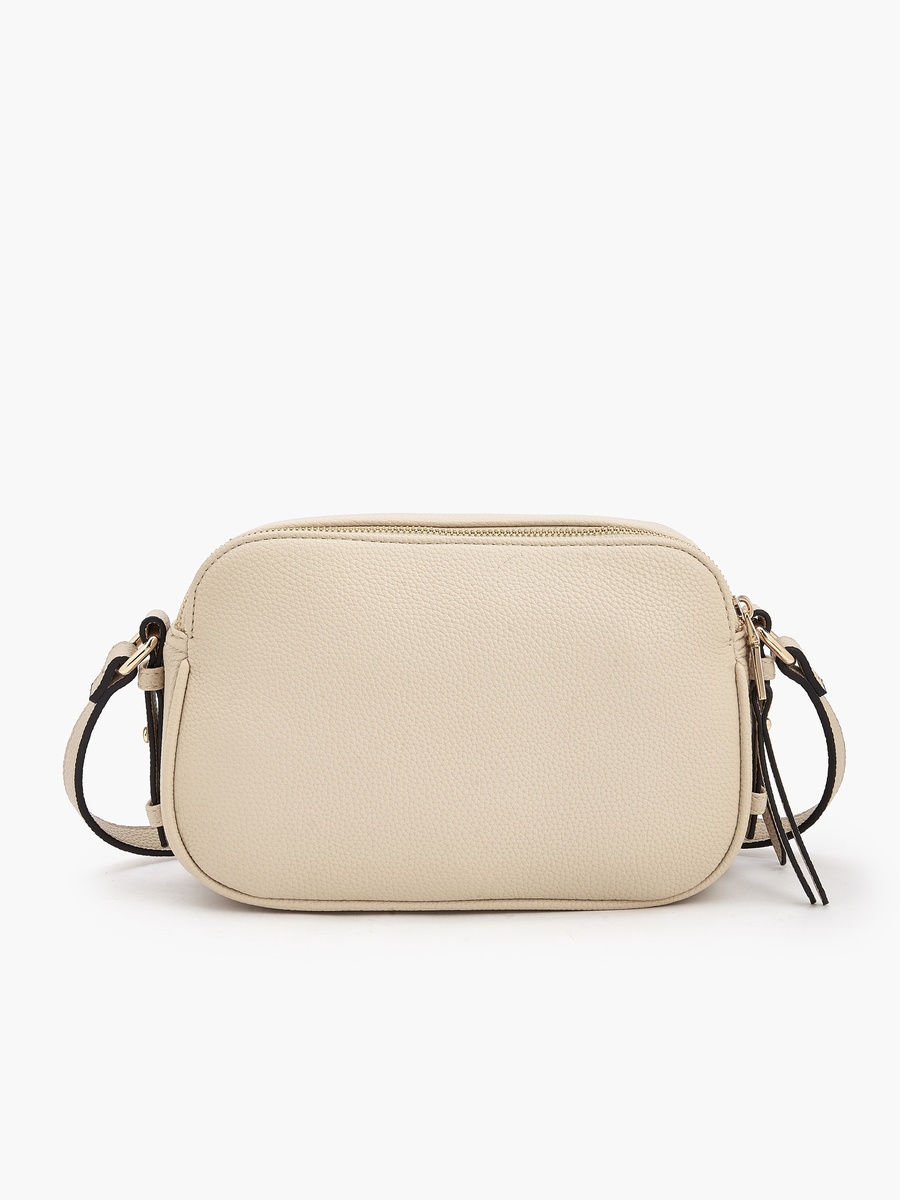 Textured Crossbody Bag with Adjustable Strap