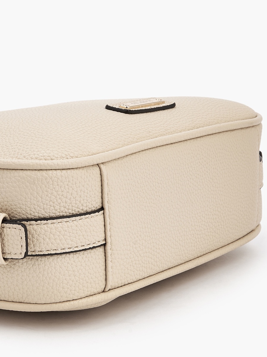 Textured Crossbody Bag with Adjustable Strap