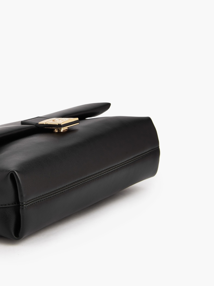 Solid Crossbody Bag with Detachable Strap