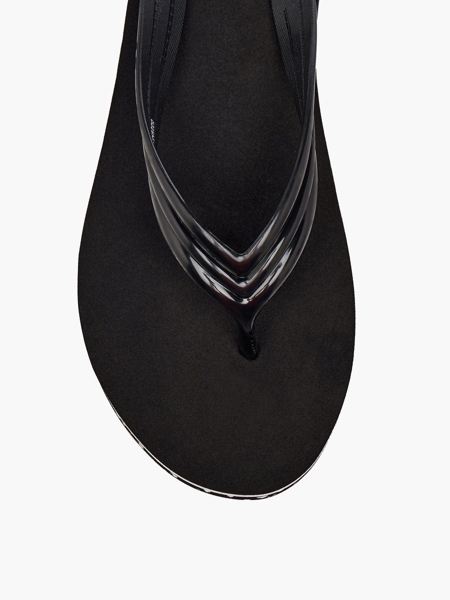 Women Printed Wedge Heel Flip Flops