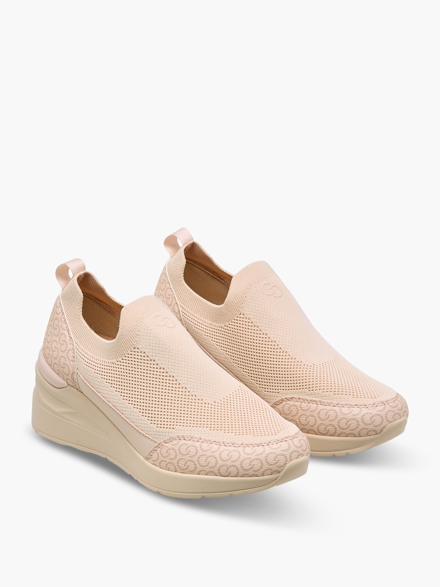 Women Monogram Print Sneakers
