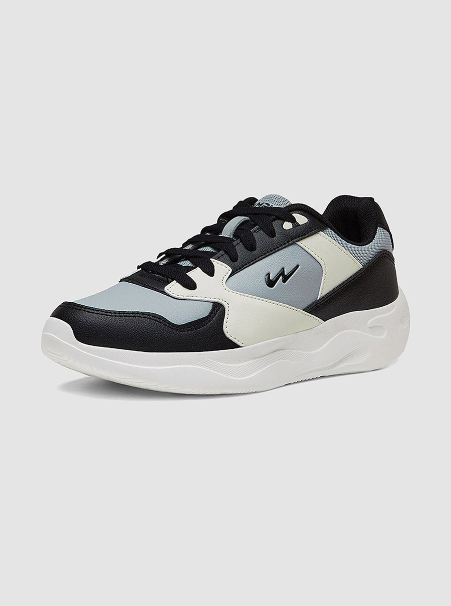 Color Block Low-Top Lace-Up Sneakers