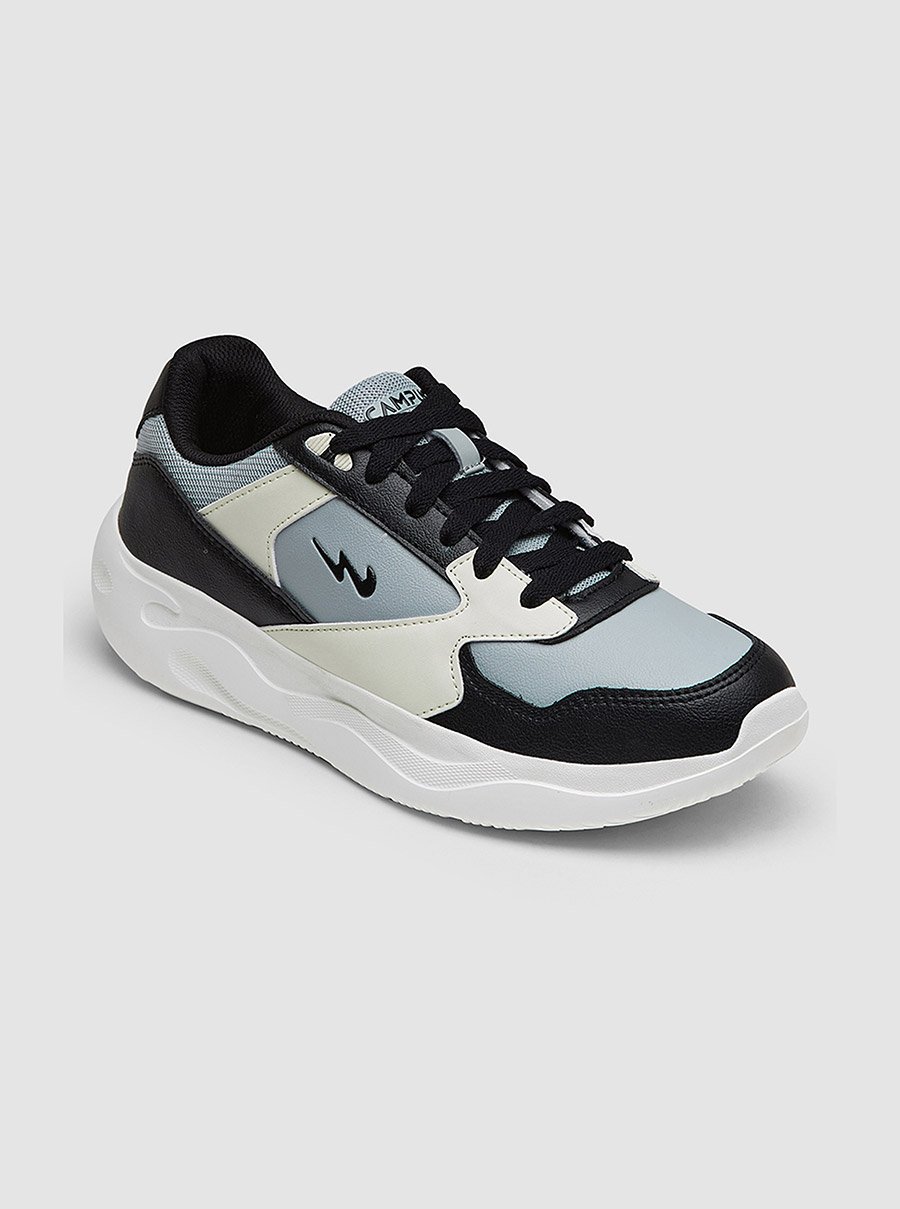 Color Block Low-Top Lace-Up Sneakers