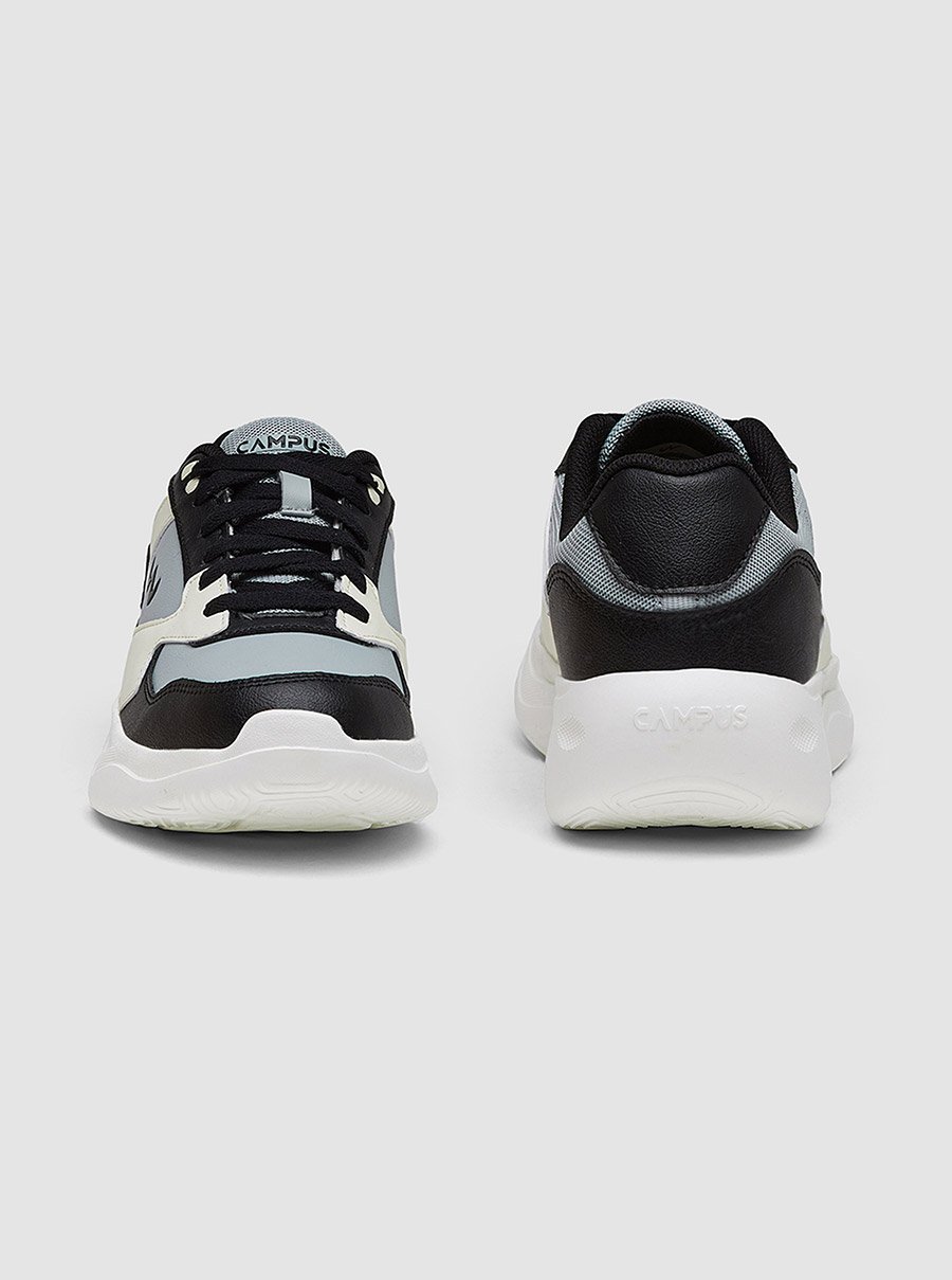 Color Block Low-Top Lace-Up Sneakers