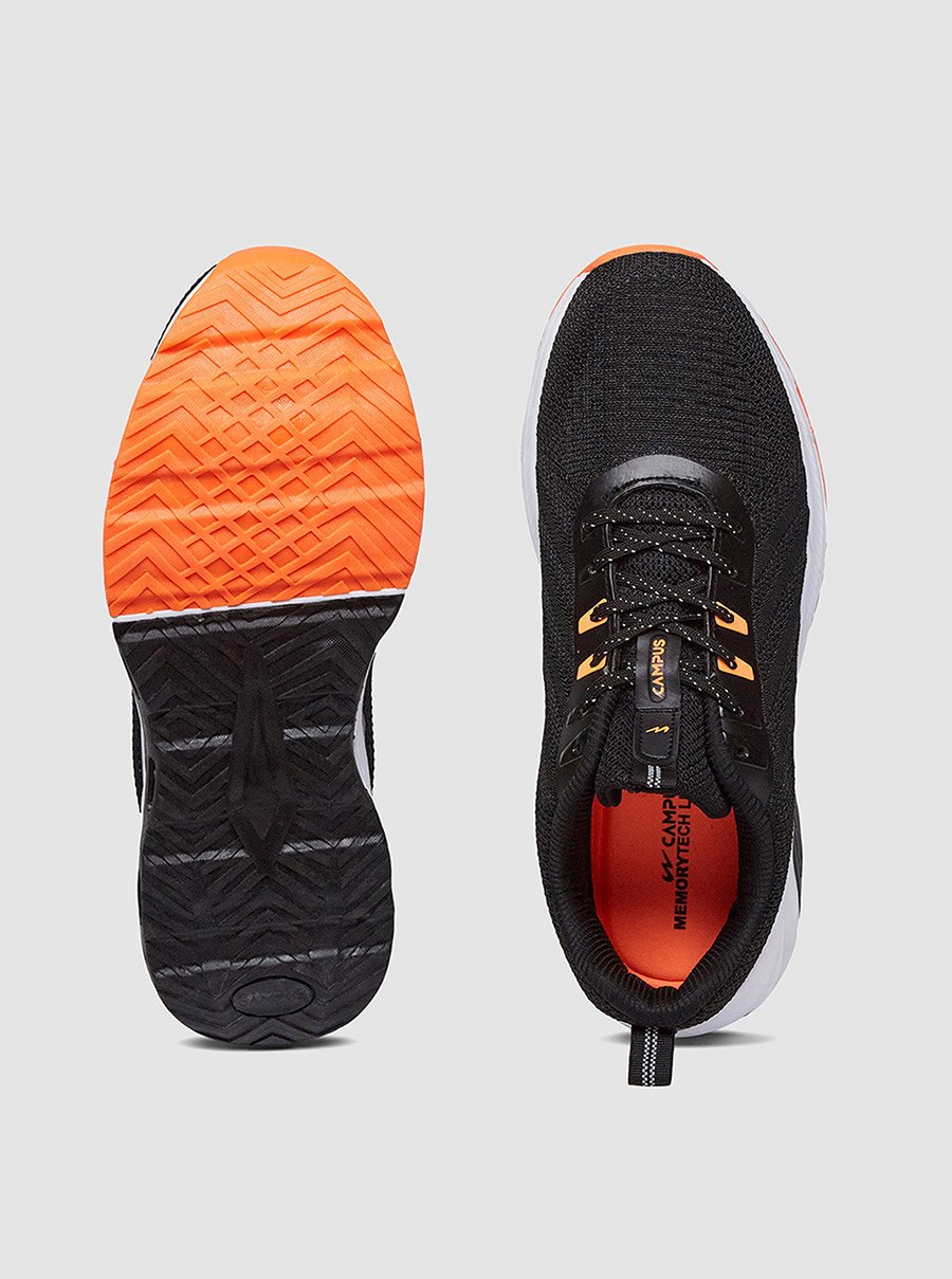 Black Low-Top Lace-Up Sneakers