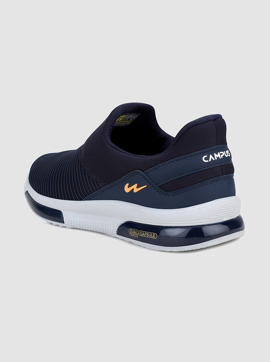 Blue Mesh Slip On Sneakers