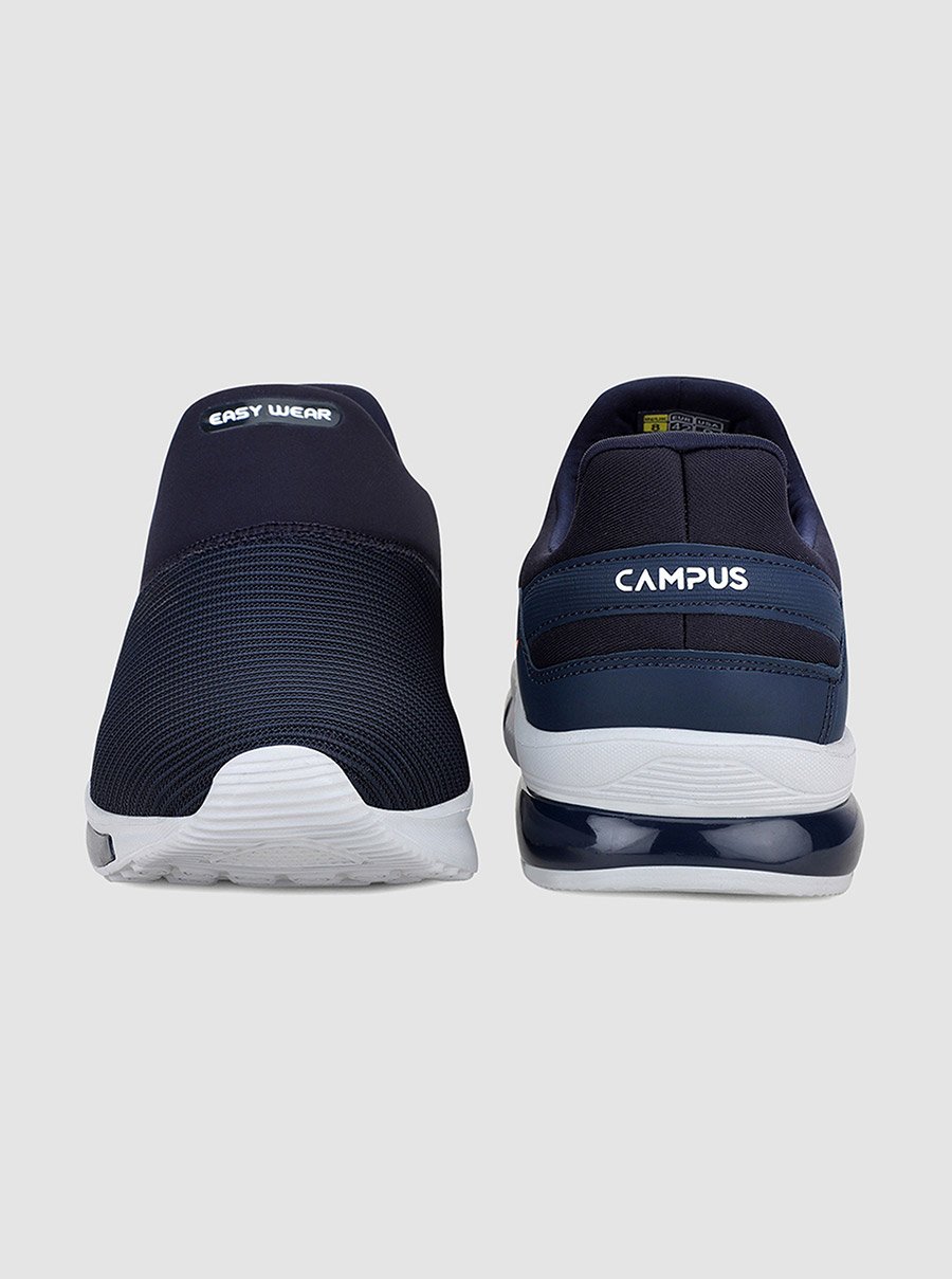Blue Mesh Slip On Sneakers