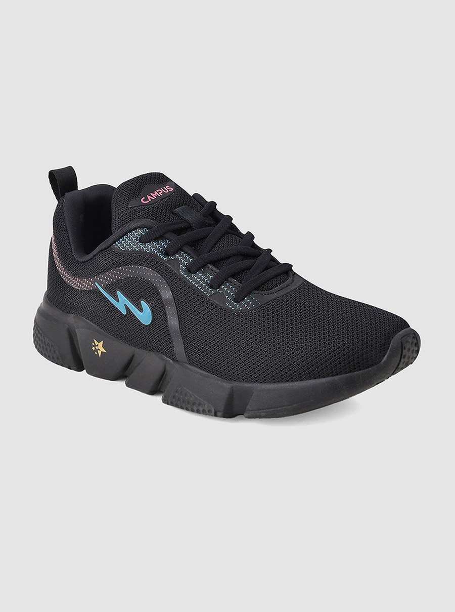 Black Mesh Low Top Sneakers