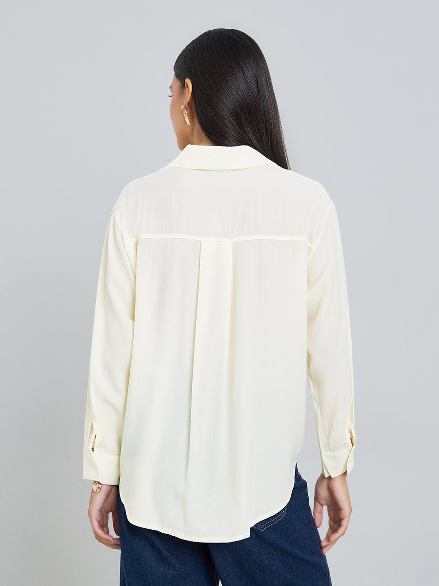 Yellow Relaxed Fit Long Sleeves Shirt