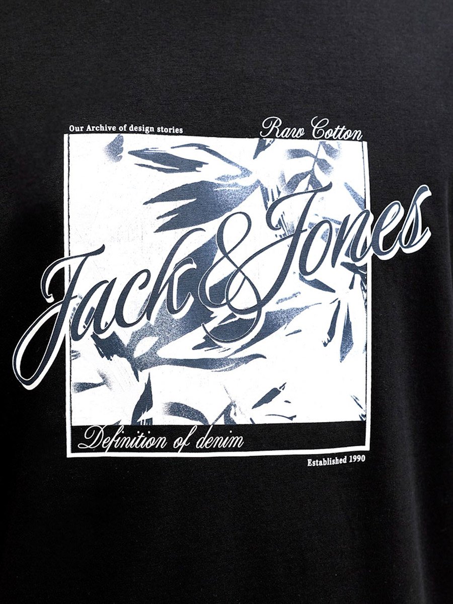 Black Honolulu Graphic Crew Neck T-Shirt