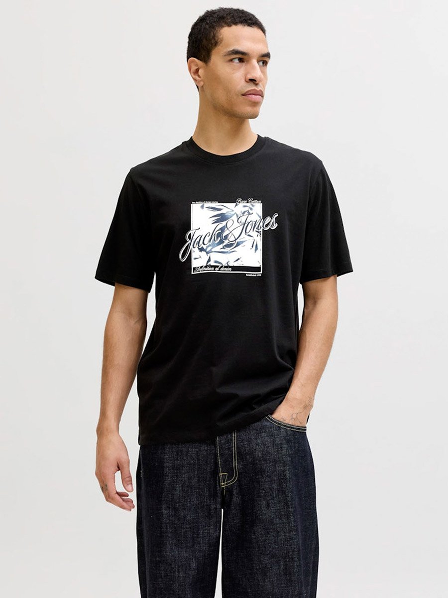 Black Honolulu Graphic Crew Neck T-Shirt