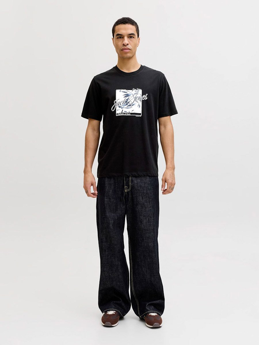 Black Honolulu Graphic Crew Neck T-Shirt