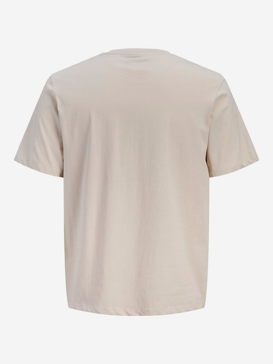 Beige Honolulu Graphic Crew Neck T-Shirt