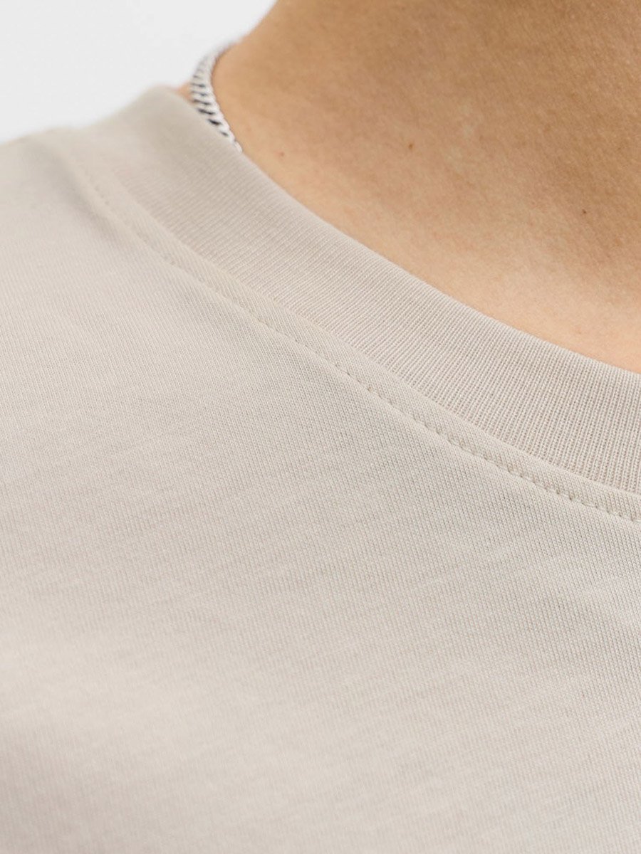 Beige Honolulu Graphic Crew Neck T-Shirt