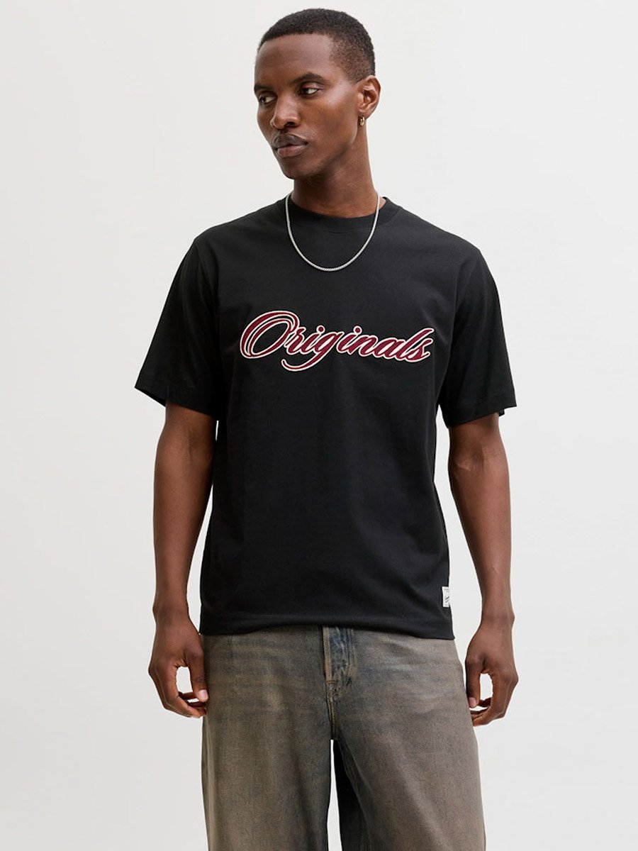 Black Embroidered Originals Crew Neck T-Shirt