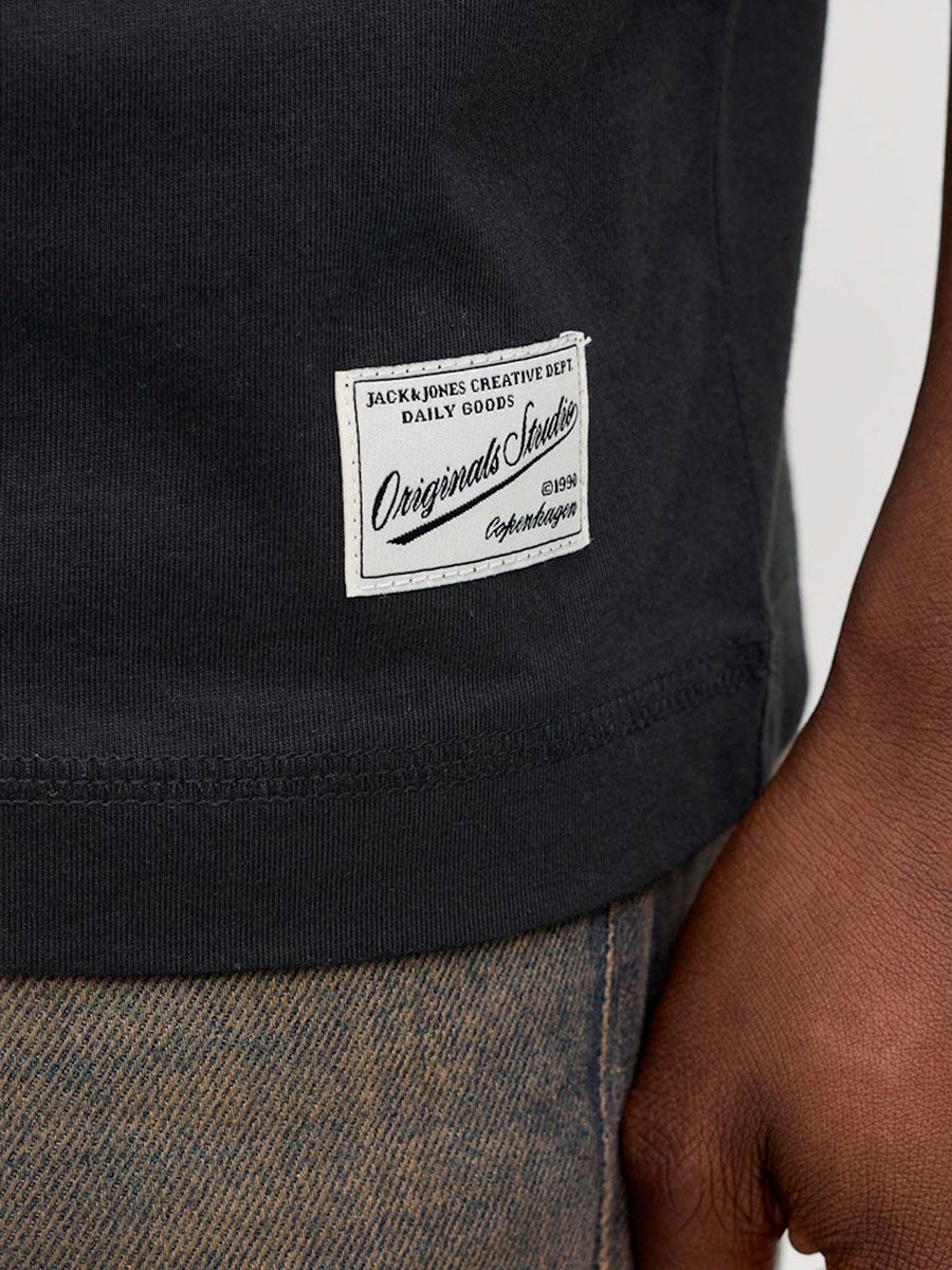 Black Embroidered Originals Crew Neck T-Shirt
