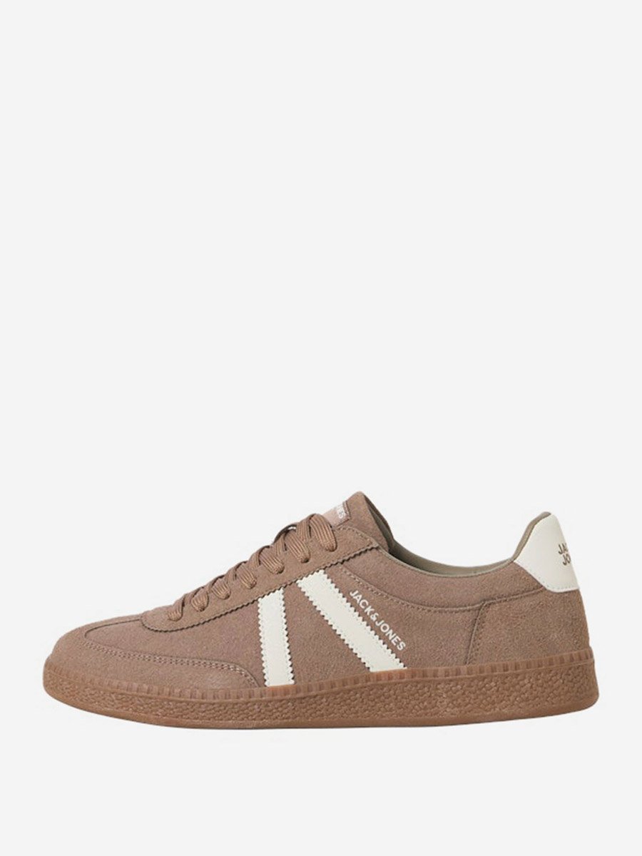 Suede Look Lace-Up Sneakers