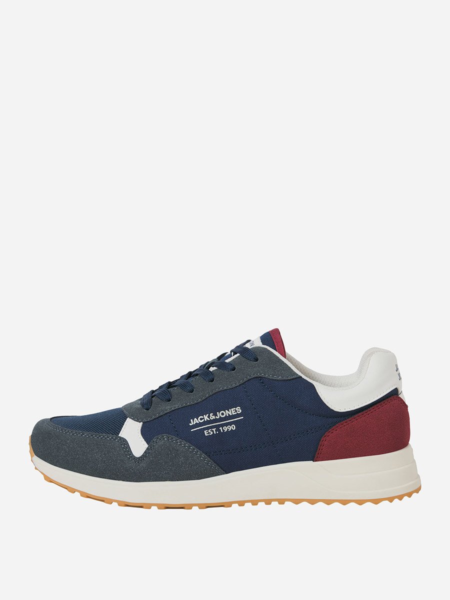 Color Block Lace-Up Sneakers