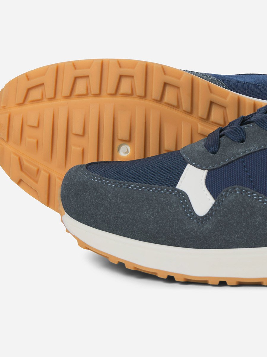 Color Block Lace-Up Sneakers